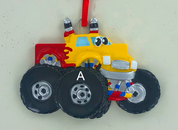 Monster Truck Personalized Ornament
