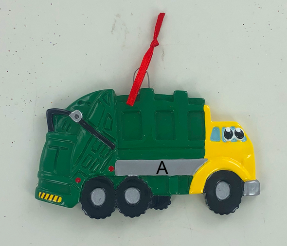 Garbage Truck Personalized Ornament