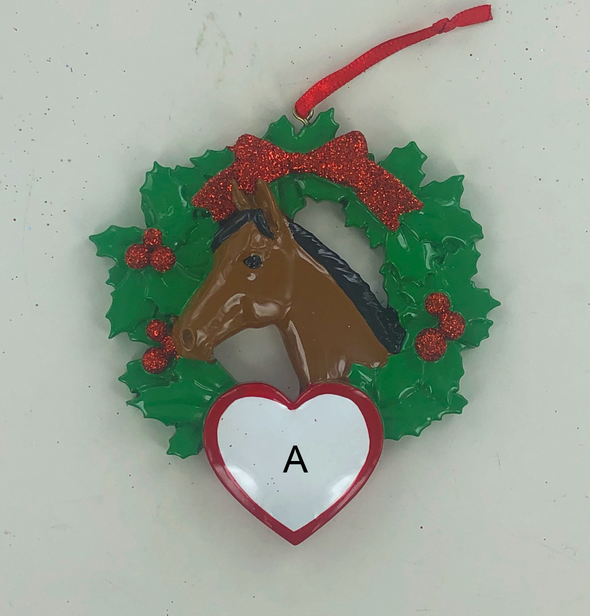 Bay Horse Personalized Ornament
