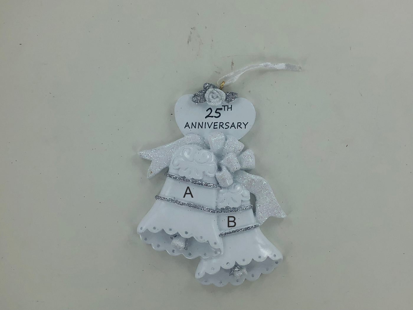 Personalized 25th anniversary ornament deals
