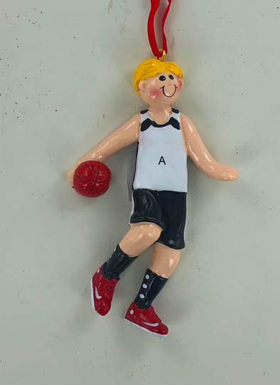 Basketball Boy Personalized Ornament