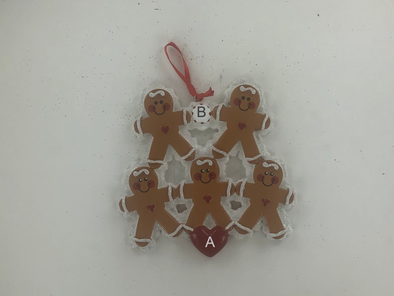 Family Gingerbread Personalized Ornament
