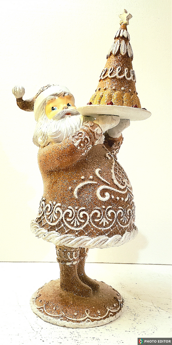 Santa Gingerbread Figure