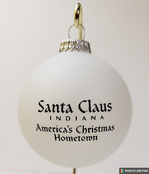 Santa Claus, IN Souvenir Ornament