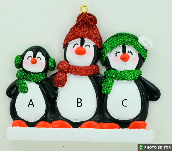 Personalize Penguin Family