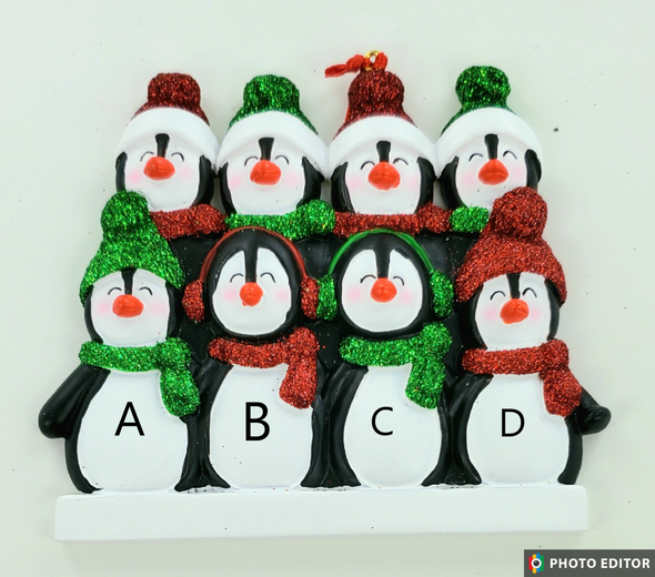 Personalize Penguin Family