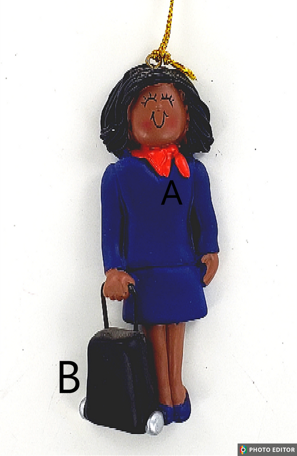 Flight Attendant Personalize Ornament