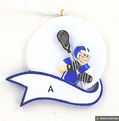 Lacrosse Personalize Ornament