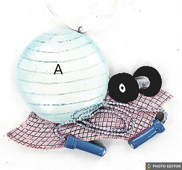Workout/Fitness Personalize Ornament