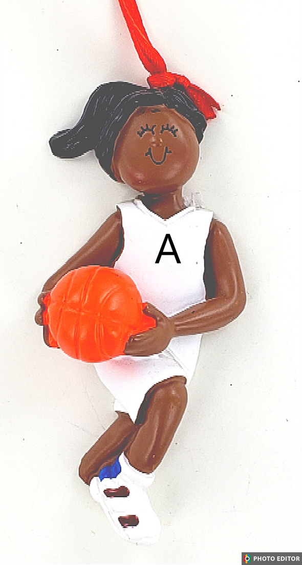 Basketball Player Female Personalize Ornament
