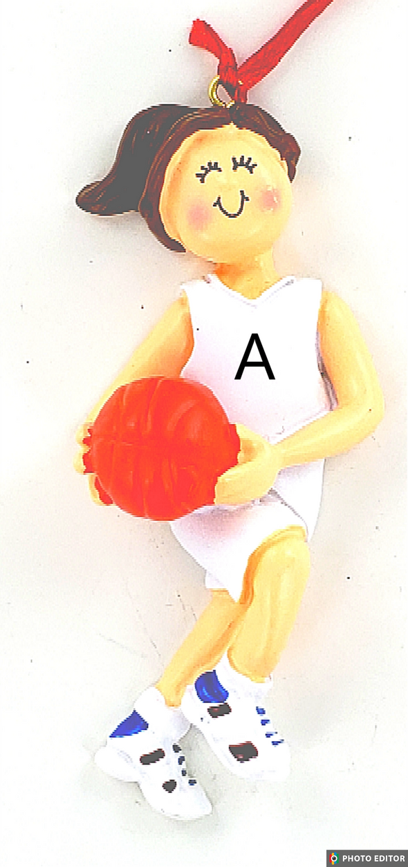 Basketball Player Female Personalize Ornament