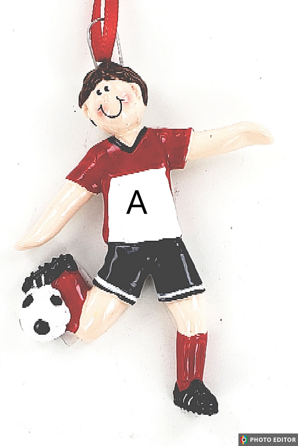 Soccer Male Personalize Ornament